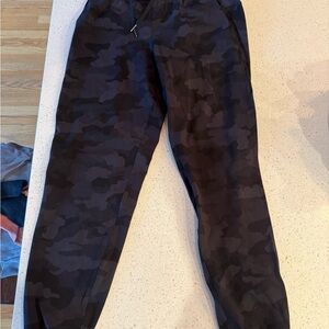 Black Lululemon Camouflage Jogger Pants